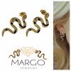 gold earrings made of stainless steel