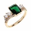 gold ring 18,60mm. gold-plated engagement xuping