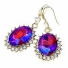 gold plated earrings with exclusive cubic zirconia