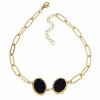 BRACELET GOLD CELEBRITY STAINLESS STEEL