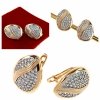exclusive swarovski gold-plated earrings