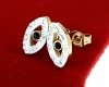 gold earrings made of stainless steel
