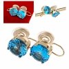 gold earrings made of stainless steel