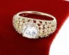 gold ring 18,60mm. gold-plated engagement xuping
