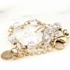 BRACELET GOLD CELEBRITY STAINLESS STEEL