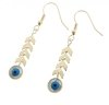 gold earrings made of stainless steel
