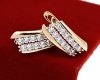 exclusive swarovski gold-plated earrings