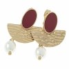 gold earrings made of stainless steel