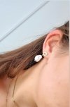 gold earrings made of stainless steel