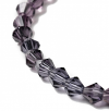 Glass beads faceted strands