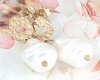 gold earrings made of stainless steel
