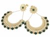 gold earrings made of stainless steel