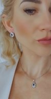18k gold plated set pendant earrings xuping