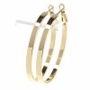 gold plated earrings with exclusive cubic zirconia