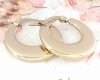 gold earrings made of stainless steel