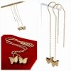 gold earrings made of stainless steel