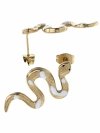 gold earrings made of stainless steel