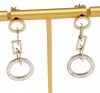 gold earrings made of stainless steel