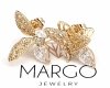 gold plated earrings with exclusive cubic zirconia