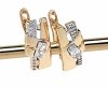 exclusive swarovski gold-plated earrings