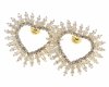 gold plated earrings with exclusive cubic zirconia