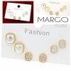 gold plated earrings with exclusive cubic zirconia