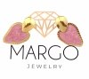 gold earrings made of stainless steel