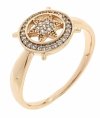gold ring 17,00mm. gold-plated engagement xuping