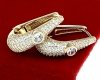 gold plated earrings with exclusive cubic zirconia