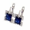 gold plated earrings with exclusive cubic zirconia