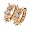 exclusive swarovski gold-plated earrings