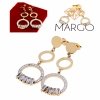 gold earrings made of stainless steel