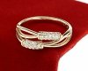 gold ring 18,60mm. gold-plated engagement xuping