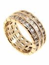 gold ring 18,60mm. gold-plated engagement xuping