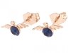 gold plated earrings with exclusive cubic zirconia
