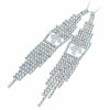 EARRINGS GOLD LONG ZIRCONIA WEDDING WEDDING