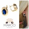 gold plated earrings with exclusive cubic zirconia