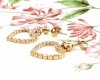 gold earrings made of stainless steel