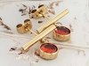 gold earrings made of stainless steel