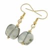 gold earrings made of stainless steel