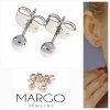 gold plated earrings with exclusive cubic zirconia