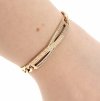 gold bracelet for a gold-plated leg