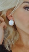 gold plated earrings with exclusive cubic zirconia