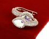 exclusive swarovski gold-plated earrings