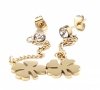 EARRINGS SILVER STAINLESS STEEL CELEBRITY