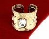 ring 18,30mm gold stainless steel