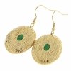 gold earrings made of stainless steel