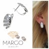 gold plated earrings with exclusive cubic zirconia