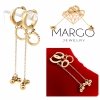gold earrings made of stainless steel