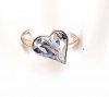 gold ring 18,30mm. gold-plated engagement xuping